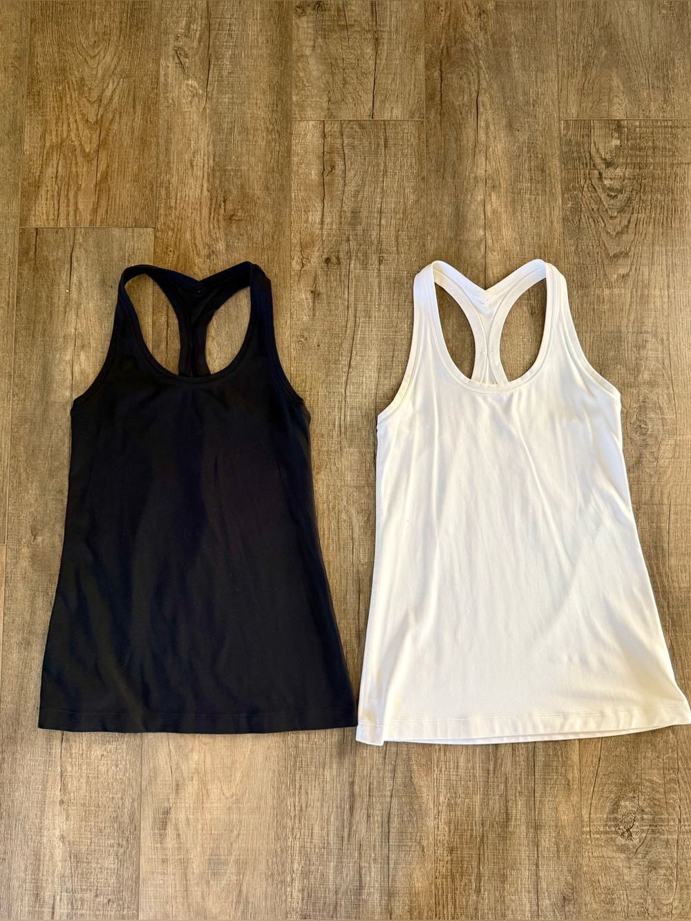 Lululemon Racerback Tank Tops- Black & White